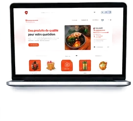 Aperçu d'un site e-commerce
