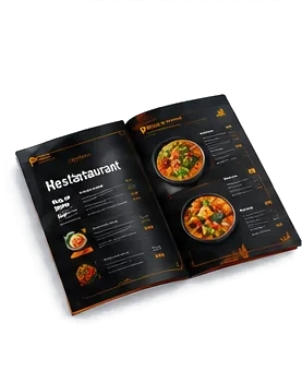 Aperçu d'un menu de restaurant