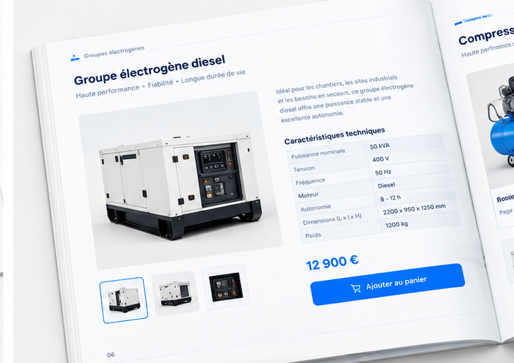 Catalogue produits : visuel 2