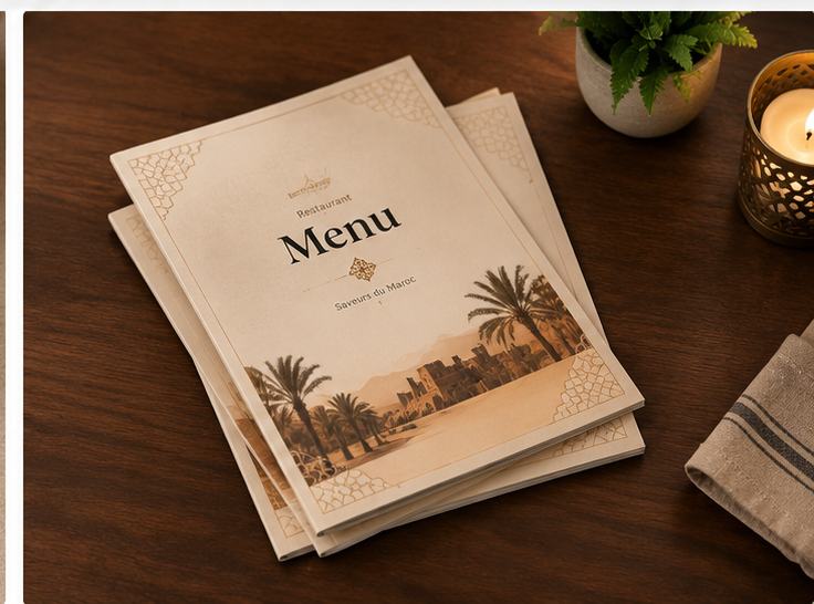 Menu de restaurant : visuel 4